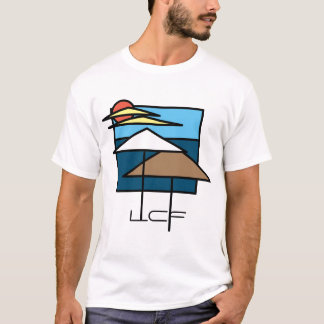 Beach Themed Teemaschine, Mens Black T-Shirt
