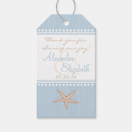 Beach Themed Wedding Gast Gefallen Vielen Dank Blu Geschenkanhänger
