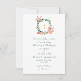 Beach-Themenkreuz, Schönheitsfeier, Christlich Einladung