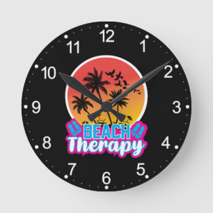 Beach Therapy-18920 Runde Wanduhr