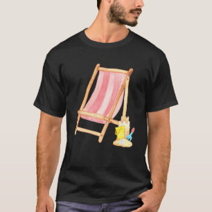 BEACH TIME Klassischer Liegestuhl T-Shirt