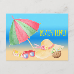 Beach Time! Postkarte