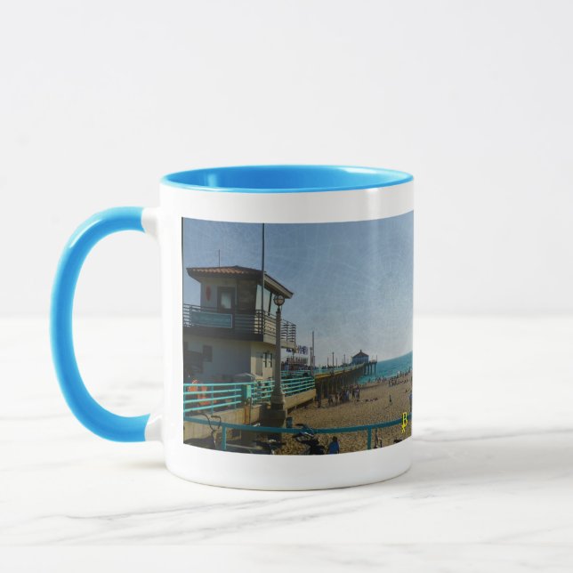 "Beach Time" vom Künstler J.J. Barmettler Tasse (Links)