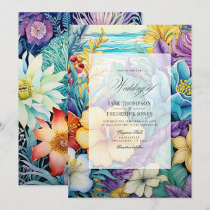 Beach Tones Blumensommer Einladung