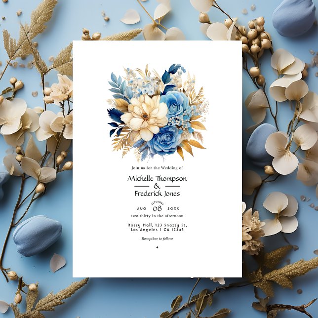 Beach Tones Floral Summer Wedding Einladung (Von Creator hochgeladen)