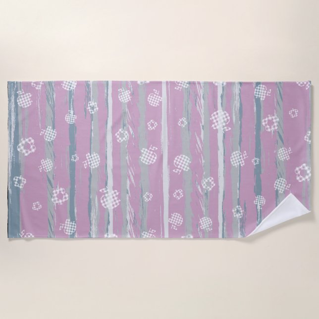 Beach Towel – Gingham Orchard Strandtuch (Vorderseite)