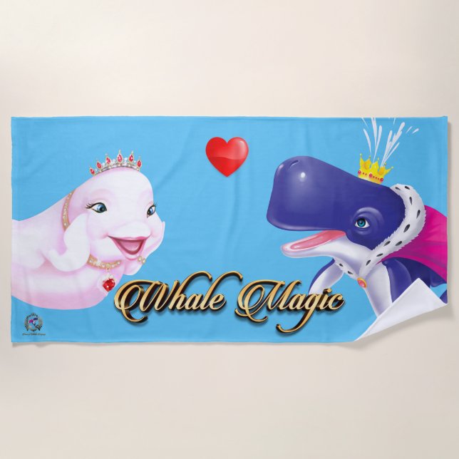 Beach Towel Prince & Princess of Whales LIEBE! Strandtuch (Vorderseite)