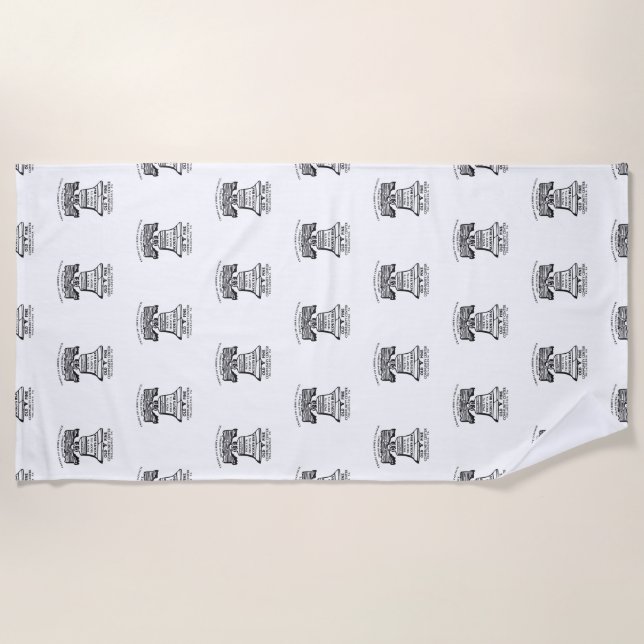 Beach Towel - Repeating Logo Strandtuch (Vorderseite)