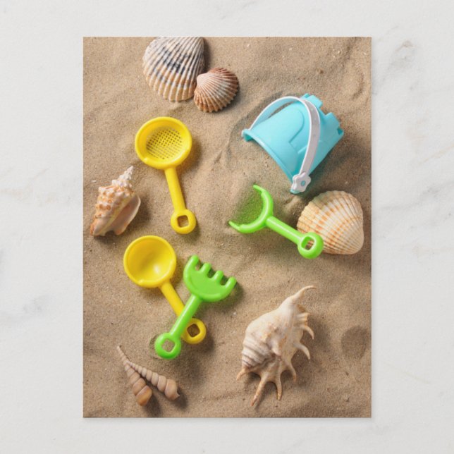 Beach Toys Postkarte (Vorderseite)