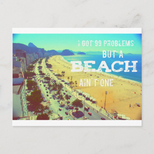 Beach Travel Postkarte (Vorderseite)
