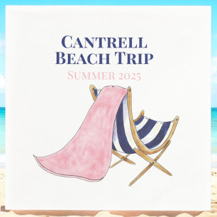 Beach Trip Beach Chair Wiedersehen Serviette