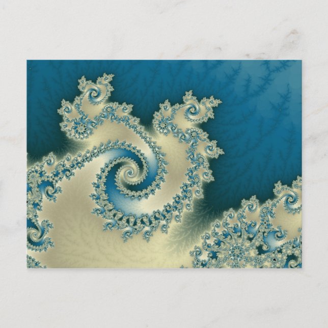 Beach Triple Twirl Postcard Postkarte (Vorderseite)