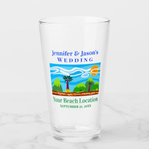 Beach Tropical Hochzeit in Urlaubsort Fevor Pint Glas