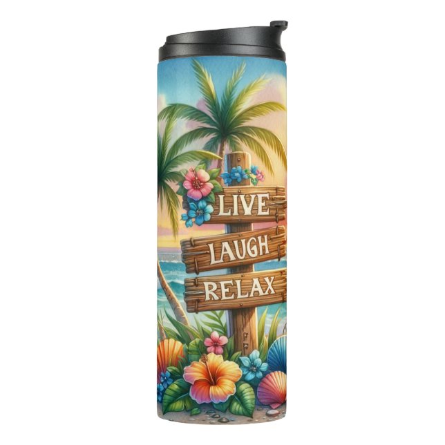 Beach Tumbler - Thermal Tumbler Thermosbecher (Nach links gedreht)