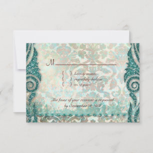 Beach UAWG Wedding Reply Card Seepferd RSVP Karte