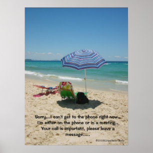 Beach Umberella poster