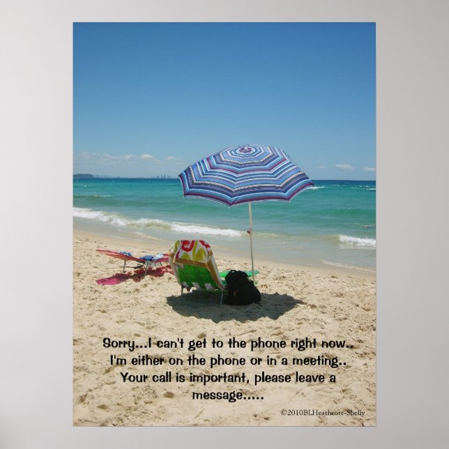 Beach Umberella Poster (Vorne)