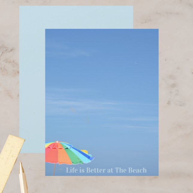 Beach Umbrella Life ist Better Blue Scrapbook Papi (Von Creator hochgeladen)
