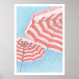 Beach Umbrellas Poster