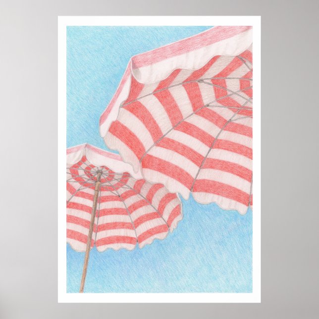Beach Umbrellas Poster (Vorne)