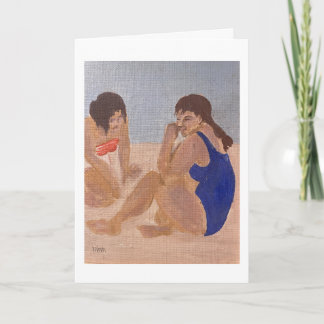 Beach Vacacation Card Karte