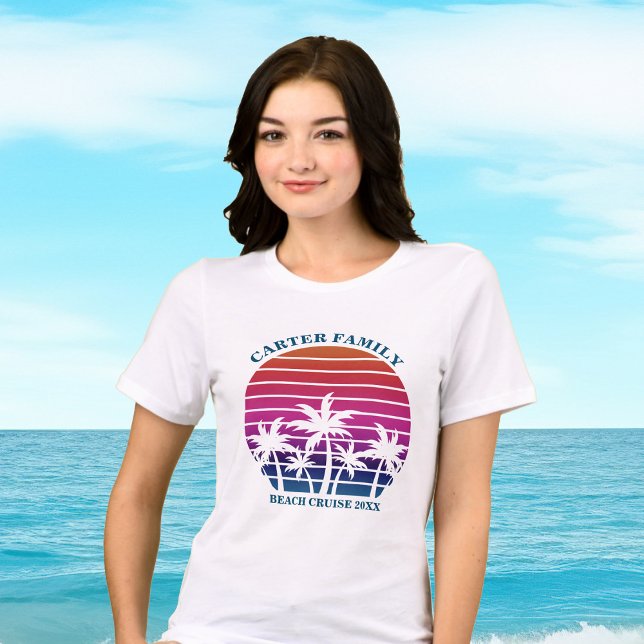 Beach Vacation Family Wiedersehen Tropical Women Tri-Blend Shirt (Von Creator hochgeladen)