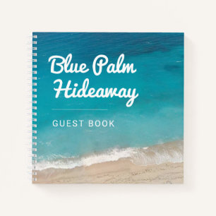 Beach Vacation Rental Custom Guest Book Notizbuch