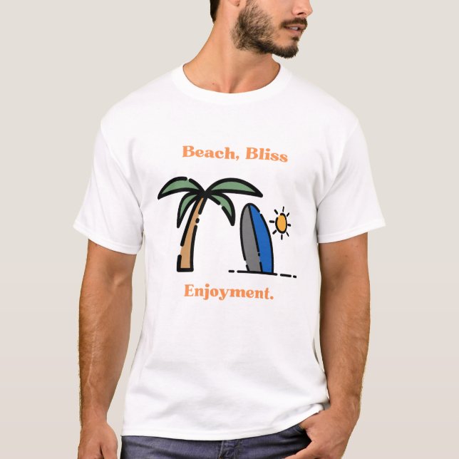 Beach Vacation Travel T Shirt Design (Vorderseite)