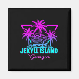 Beach Vaporwave Vacation Souvenir Jekyll Island 1 Magnet