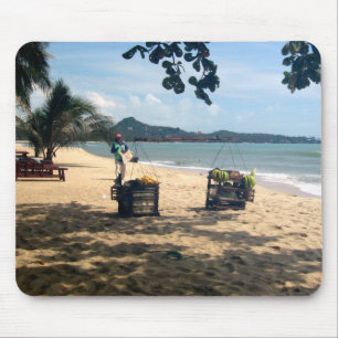 Beach Vendings ... Lamai Beach, Koh Samui Island Mousepad