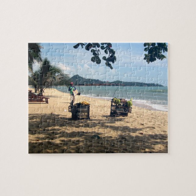 Beach Vendings ... Lamai Beach, Koh Samui Island Puzzle (Horizontal)