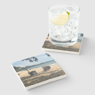 Beach Vendings ... Lamai Beach, Koh Samui Island Steinuntersetzer