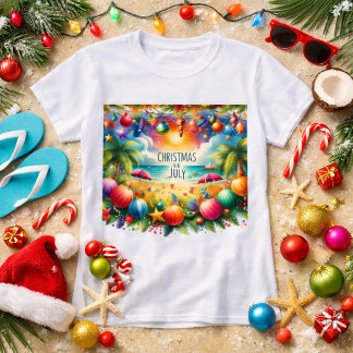 Beach Vibe Christmas im Juli T-Shirt