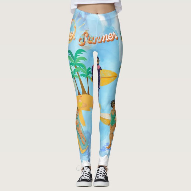 BEACH VIBE LEGGINGS (Vorderseite)