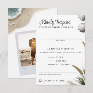 Beach Vibe RSVP Karte