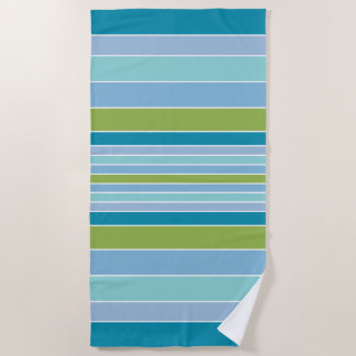 Beach Vibe Stripes in Blues Strandtuch