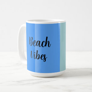 Beach Vibes, Blue Stripes Kaffeetasse