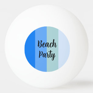 Beach Vibes, Blue Stripes Tischtennisball