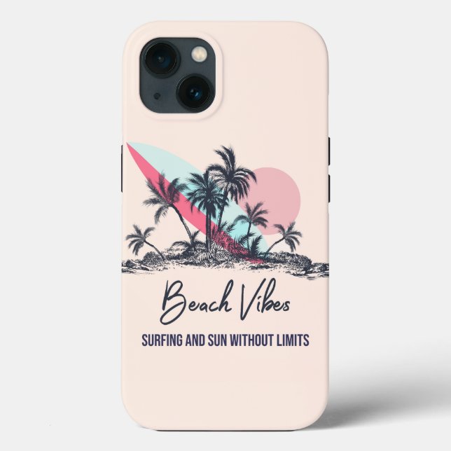 Beach Vibes Case-Mate iPhone Hülle (Rückseite)