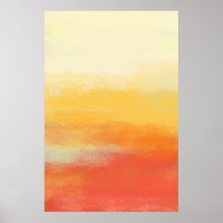 "Beach Vibes" Coole Sommerfarben Abstrakte Kunst Poster