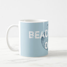 Beach Vibes nur Not leidende Hütte Holz Lumbar P Kaffeetasse