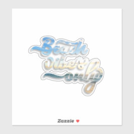 Beach Vibes nur Typografie Aufkleber