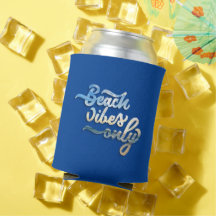 Beach Vibes nur Typografie Dunkelblau
