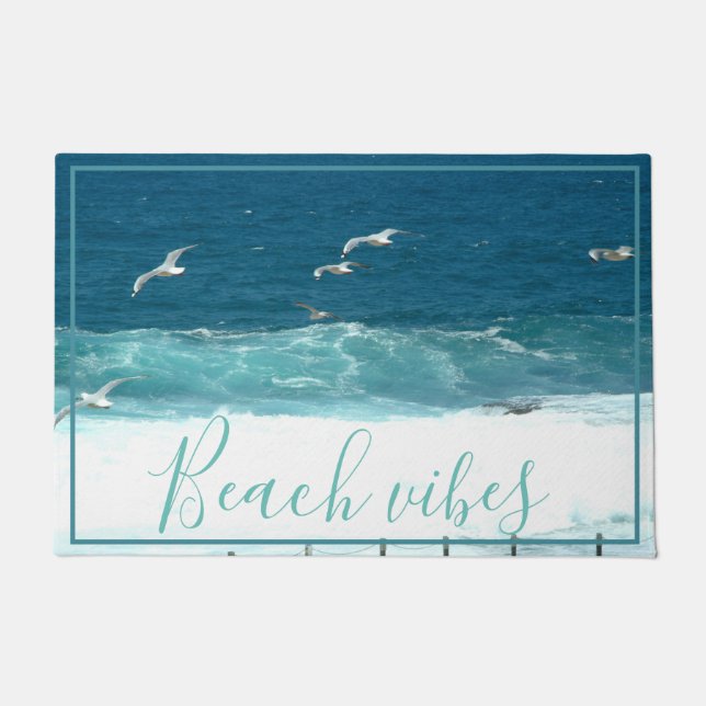 Beach Vibes Ocean Waves Door Mat Fußmatte (Vorderseite)