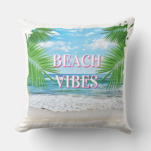 Beach Vibes Outdoor Throw Kissen