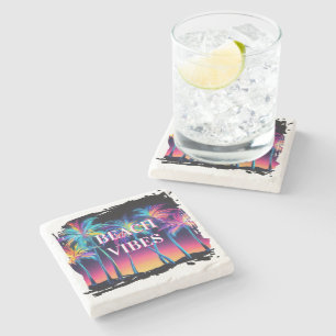Beach Vibes Stone Untersetzer Set