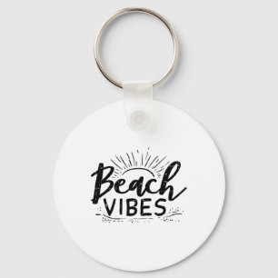 Beach Vibes Sun Relaxte Hola Strände Sommer Vacati Schlüsselanhänger