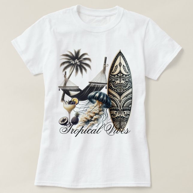 Beach Vibes T-Shirt (Design vorne)