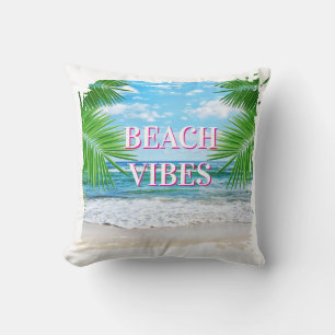 Beach Vibes Throw Kissen