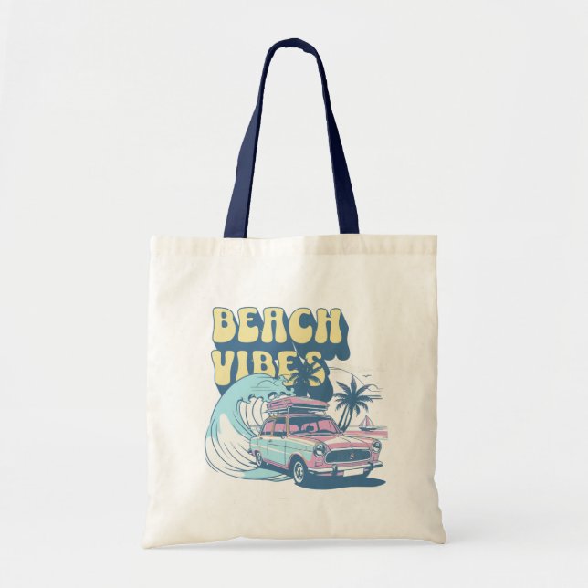 Beach Vibes Tote Bag Tragetasche (Vorne)